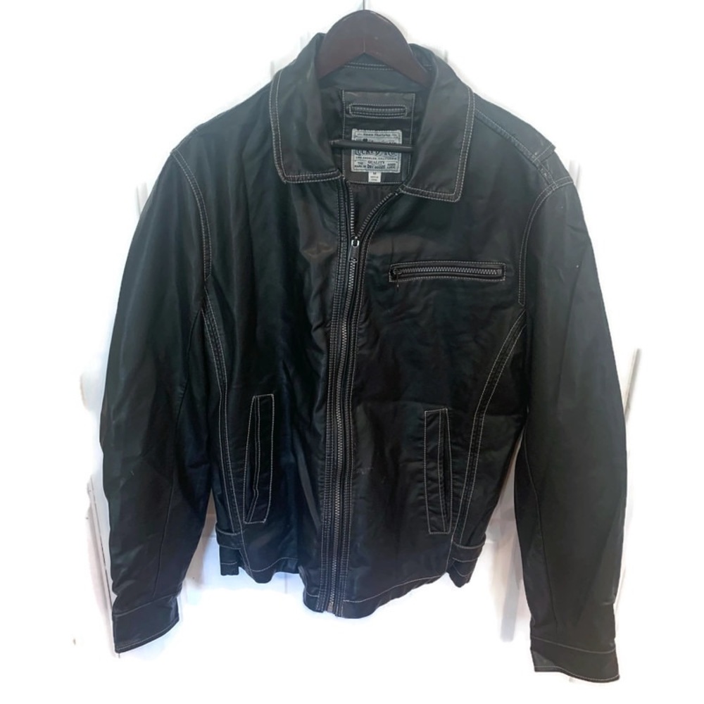 Lucky Brand faux leather coat size medium